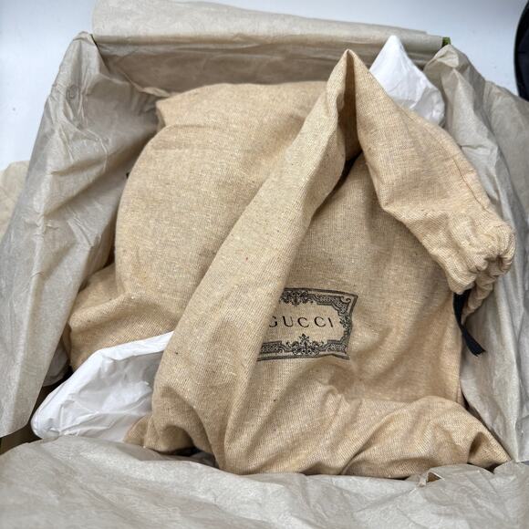 Gucci Interlocking G Platform High Heel Sandal Black Leather Cosmo Softy EU39 .5 - Picture 5 of 12